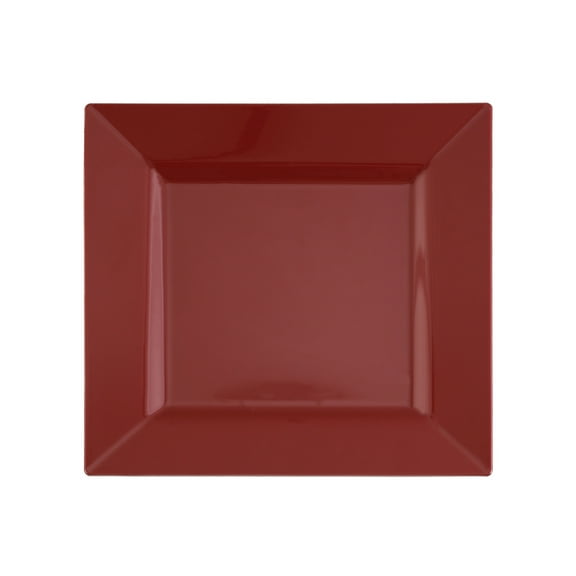 Candy Apple Red 6.5" Square Plastic Dessert Plates *Case of 120*