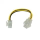 thumbnail image 3 of 5 Pieza 20Cm 4Pines Energía ATX 4 Pin Macho una Hembra PC CPU Fuente de Alimentación Cable de Extensión 4Pin Conector Adaptador para Placa Base, 3 of 5