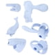 thumbnail image 5 of Portalápices para niños, 6 piezas Mprince Correctores de escritura Portalápices de silicona Empuñaduras de lápiz Funcionalidad de alta precisión, 5 of 14