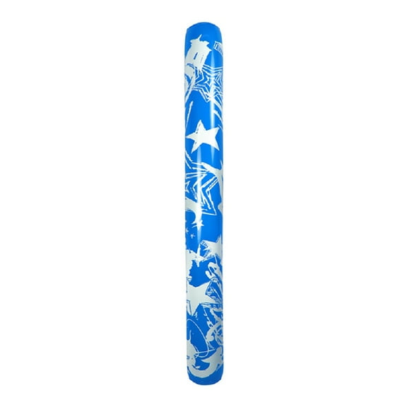Swim Central 60" Inflatable Graffiti Art Stars Swimming Pool Noodle - Blue/White