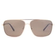thumbnail image 3 of JUST GO Men Metal Frame Square Aviator Polarized Sunglasses, 100% UV Protection, Matte Gold, Brow, 3 of 7