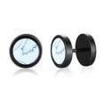 thumbnail image 1 of Mens Stud Earrings Daily Street Wear Jewelry Stainless Steel Small Ear Accessory, 1 of 6