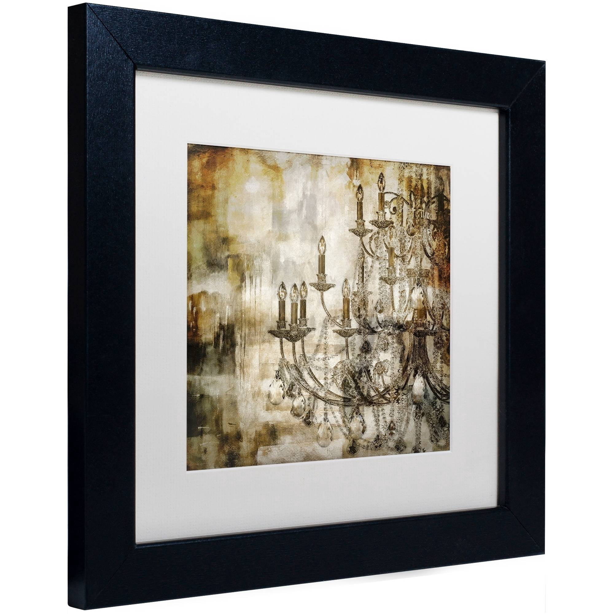 Trademark Fine Art "Lumi?res II" Canvas Art by Color Bakery White Matte, Black Frame