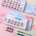 thumbnail image 4 of bestolf 1 Set Dip Pen Translucent Cherry Blossom Decor Paillette Print Glass Ink Pen Set for Gift, 4 of 8