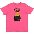 thumbnail image 3 of Inktastic Witch Cauldron, Witch Legs, Boots, Halloween Youth T-Shirt, 3 of 5