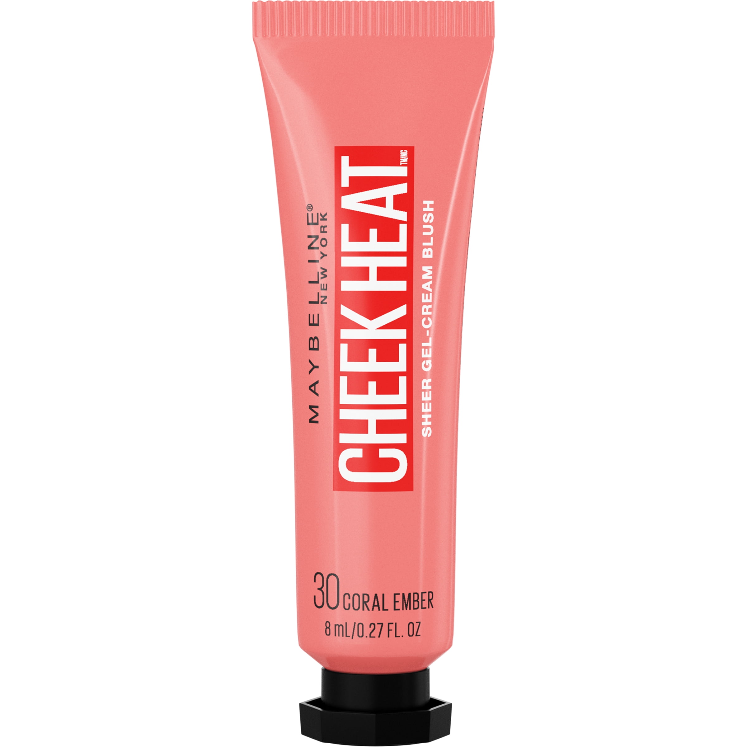 Maybelline Cheek Heat Gel Cream Blush, Coral Ember, 0.27 oz