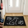thumbnail image 6 of TWINNIS Indoor Door Mat Entryway Rug Water Absorbent Mat for Mud Shoes Dog Paws,36"x24", Black, 6 of 8