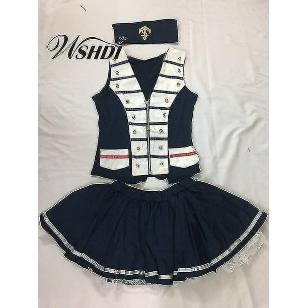 Disfraz de marinero bonito y Sexy para mujer disfraces nauticos de la Marina disfraces de fiesta de Halloween para adultos vestido elegante uniformes de juego de marinero Cosplay oso de fresa Electron...