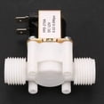 thumbnail image 2 of Solenoid Valve, DC 12V G1/2" NC Plastic Water Inlet Solenoid Valve 0.02-0.8 MPA Normally Closed Electric Solenoid Valve, 2 of 5
