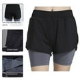 thumbnail image 4 of Pantalones cortos de Yoga para mujer, mallas cortas elásticas para correr, entrenamiento, gimnasio, pantalones deportivos, cintura alta, ropa Prendas para la parte inferior del cuerpo METRO Minnieouse  AP018985-01, 4 of 6