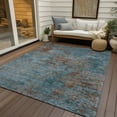 thumbnail image 6 of Addison Rugs Chantille Indoor/Outdoor Transitional Modern Teal Washable Rectangle Rug, 10' x 14', 6 of 6