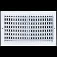 thumbnail image 4 of [2 Pack] Fits 14x8 Duct Opening 2 WAY Steel Air Supply Diffuser by Handua | Register Vent Cover Grill for Sidewall and Ceiling | White | Outer Dimensions: 15.75" X 9.75", 4 of 8