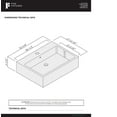 thumbnail image 4 of Fine Fixtures Rectangular Vessel Sink Vitreous China w Overflow, 4 of 4