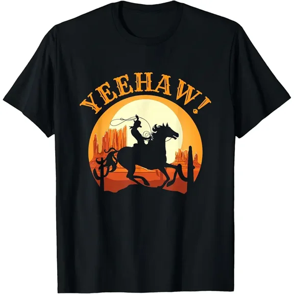 Howdy Cowboy Rodeo Riding Lover Saying Yeehaw! Gift T-Shirt