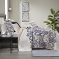 thumbnail image 5 of Madison Park Polyester Microfiber Printed Quilted Coverlet Set in Blue, 5 of 5