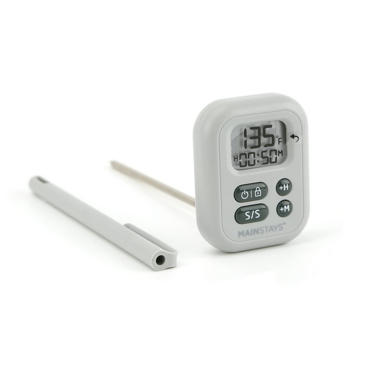 Mainstays Digital Pen Thermometer, LCD Screen, Stainless Steel Probe, Food  Cooking Thermometer