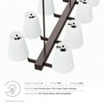 thumbnail image 6 of Enthrall 8-Light Chandelier White Brass, 6 of 7