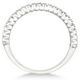 thumbnail image 2 of Half-Eternity Pave-Set Diamond Stacking Ring 14k White Gold (0.25ct), 2 of 3