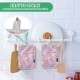 thumbnail image 4 of Yayeee Pot Holders Kitchen Heat Resistant with Pockets 7"x9.8" Cotton Oven Cooking Hot Pads, Pastel Pink Marble Pattern, 4 of 7