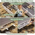 thumbnail image 6 of Aivituvin Large Mobile Chicken Coop with Wheels, 6 Nesting Box for 4-6 Chickens, Outdoor Hen House with Weatherproof Asphalt Roof, Pull-Out Tray, 6 of 10