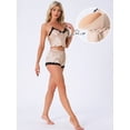 thumbnail image 2 of DARING DIVA Satin Lace Sleeveless Spaghetti Strap Cami Loungewear S Khaki, 2 of 7
