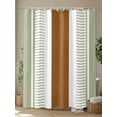 thumbnail image 4 of Shower Curtain Sage Green Boho Shower Curtains for Bathroom, Waterproof Polyester Shower Curtain Set with Hooks, Extra Long 72" x 96" Brown Stripes Bohemian Style, 4 of 6