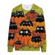 thumbnail image 1 of Sudadera de manga larga de Halloween para hombre con cuello redondo y manga larga, 1 of 1