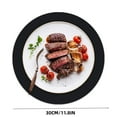 thumbnail image 5 of Multiuse Place Holders,2pack Multi-Purpose Heat Resistant Oven Mat,11.8In Round Non-Stick Baking Mat Set for Microwave,Kitchen Use,Black, 5 of 5