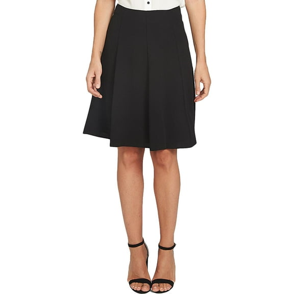 CeCe Womens Crepe Flounce A-Line Skirt