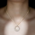thumbnail image 4 of Rosec Jewels Lab Created Diamond Eternity Pendant with Chain - Circle Diamond Necklace (EF-VS Quality Certified) - Ready to Gift, 10K Yellow Gold, 4 of 8