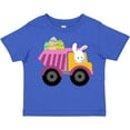 thumbnail image 3 of Inktastic Easter Bunny in Dump Truck Delivering Easter Eggs Boys or Girls Toddler T-Shirt, 3 of 5