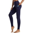 thumbnail image 1 of Women's High Waisted Yoga Pants with Pockets Tummy Control Workout Leggings, 1 of 6