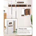 thumbnail image 4 of Soporte para escobas AceMining de madera para pared, 4 soportes y 4 ganchos, 4 of 7