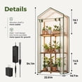 thumbnail image 2 of Greenhouse Bamworld Mini con soporte para plantas Grow Light de 3 niveles, 2 of 5
