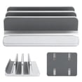 thumbnail image 4 of Ccdes Double Slots Vertical Laptop Stand,Adjustable Vertical Laptop Stand Double Slots Aluminium Alloy Notebook Computer Holder,Laptop Stand, 4 of 8