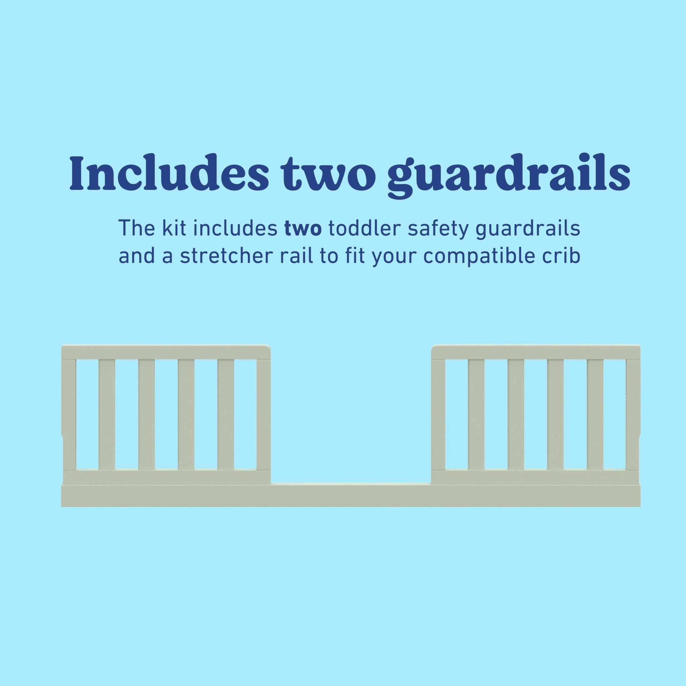 Graco Universal Toddler Safety Guardrail Kit (Slats) - Sage