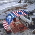 thumbnail image 2 of Yescom Awning Wall 4.6FT x 6.6FT for Caravan Car Side Shade Vehicle Tent Camping Windbreak Eagle, 2 of 9