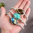 thumbnail image 2 of Natural Crystal Rolling Stone Mesh Bracelet, 2 of 2