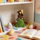 thumbnail image 4 of CREATITOY Easter Rustic Highland Cow Figurine Home Garden Decor, 4 of 6