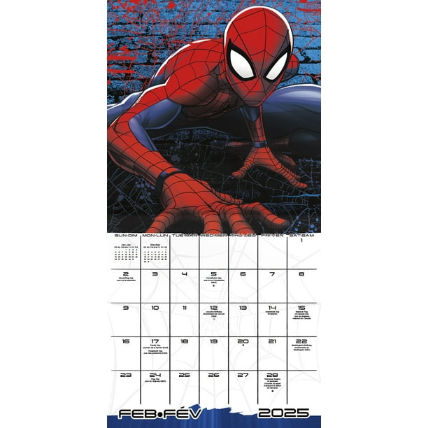 Trends International, Spider-Man 2025 Wall Calendar - Walmart Business Supplies trends-international-spider-man-2025-wall-calendar-walmart-business-supplies