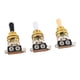 thumbnail image 3 of 3pcs 3 Way Guitar Toggle Switches Short Straight Switch with Black White Cream Tips for Electric Guitar Gold, 3 of 4