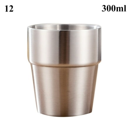

Meizhencang 175/260/300/480ml Double Layer Stainless Steel Beer Cup Bar Party Coffee Mug