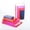 Square, variant on 1Pair 3Lbs Crystal Bookends for Shelves Decorative Glass Bookends for Heavy Books Geometric Triangle Shape Non-Skid Book Ends Heavy Bookends Home Office Decor(Colorful)