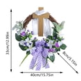 thumbnail image 2 of YingYouFu Easter Wreath with Eggs and Bow Spring Door Wall Hanging Decoration for Home Living Room Festive Garland, 2 of 6