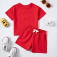 thumbnail image 4 of Gerichy Boys Summer Outfits 1-4Years Baby Boys Clothes Set Gentle T-shirt Tops+Shorts Summer Outfits, 4 of 5