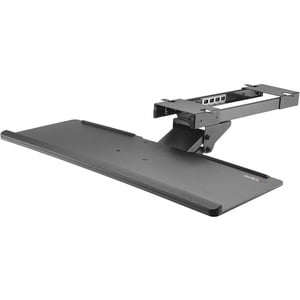 StarTech Under-Desk Keyboard Tray - Adjustable - Black - Steel,