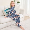 thumbnail image 3 of Cute Unicorn Cozy Soft Long Sleeves Top and Pants 2 Piece Cool Pjs Pajamas Set Sleepwear Size 3-11Y, 3 of 6