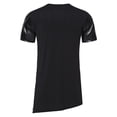thumbnail image 6 of WREESH Men's Summer Fashion T-Shirts Leather Patchwork Short Sleeved Round Neck Loose Tops Black, 6 of 9