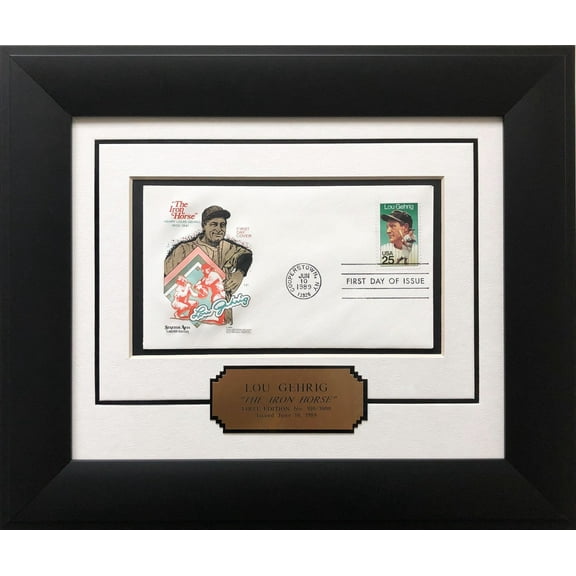 Norman Rockwell "Lou Gehrig- The iron Horse" First Day Cover Stamp Baseball Limited Edition Generic