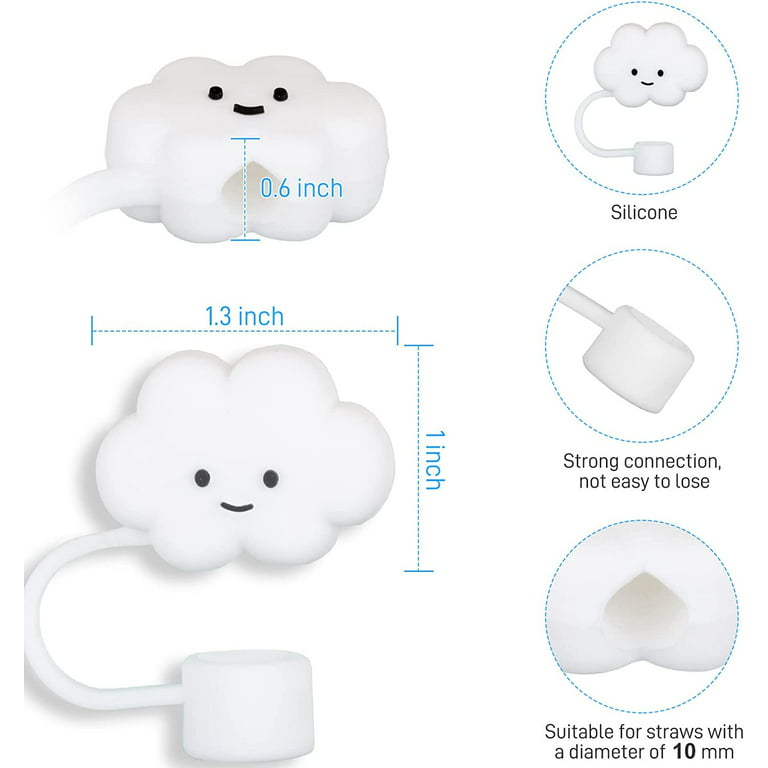 5 Pack Compatible with Stanley 30&40 Oz Tumbler, 10mm Cloud Shape Straw  Covers Cap, Cute Silicone Cloud Straw Covers, Straw Protectors, Soft  Silicone Cloud Shape Straw Lid for 10mm Straws 